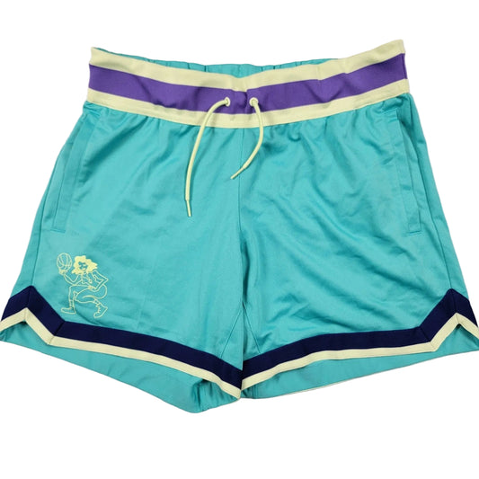 Adidas Women's Teal Hoop York City Shorts  Size M