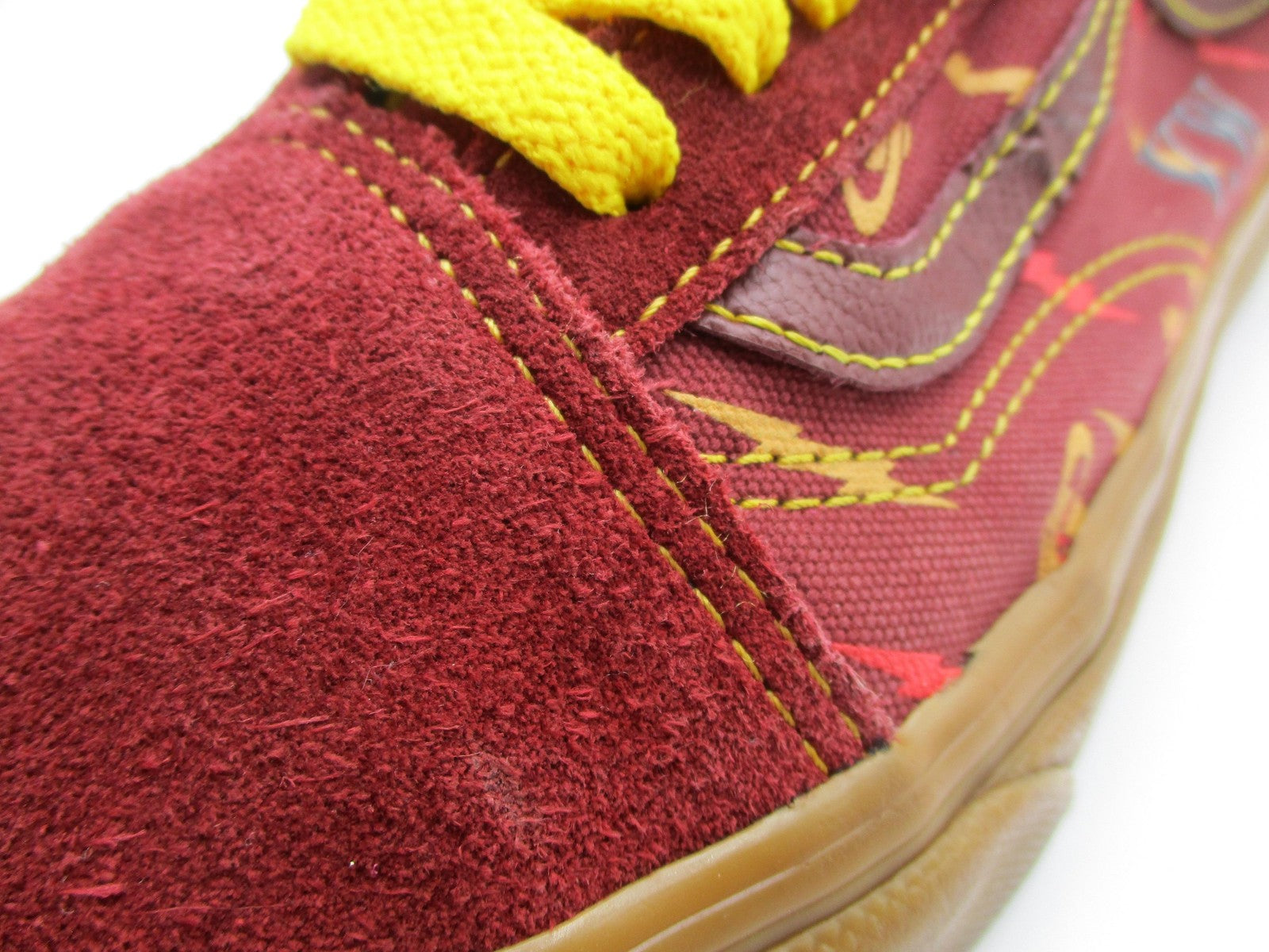 Vans Old Skool Vivienne Westwood Shoes Mens 5.5 Womens 7 Red Gum Bolt Print 1A48