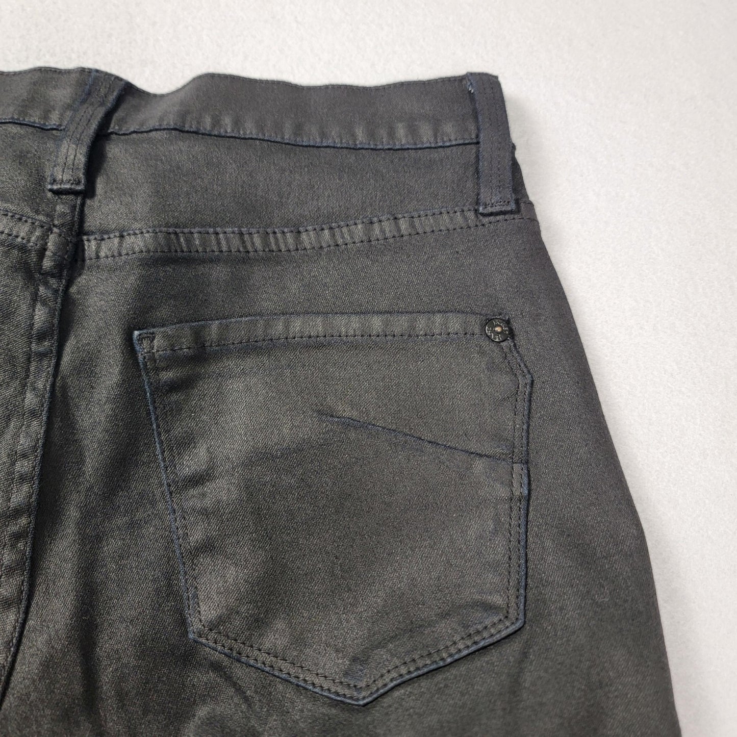 James Jeans Twiggy Jeans Womens 28 Black Skinny Stretch Denim Made USA