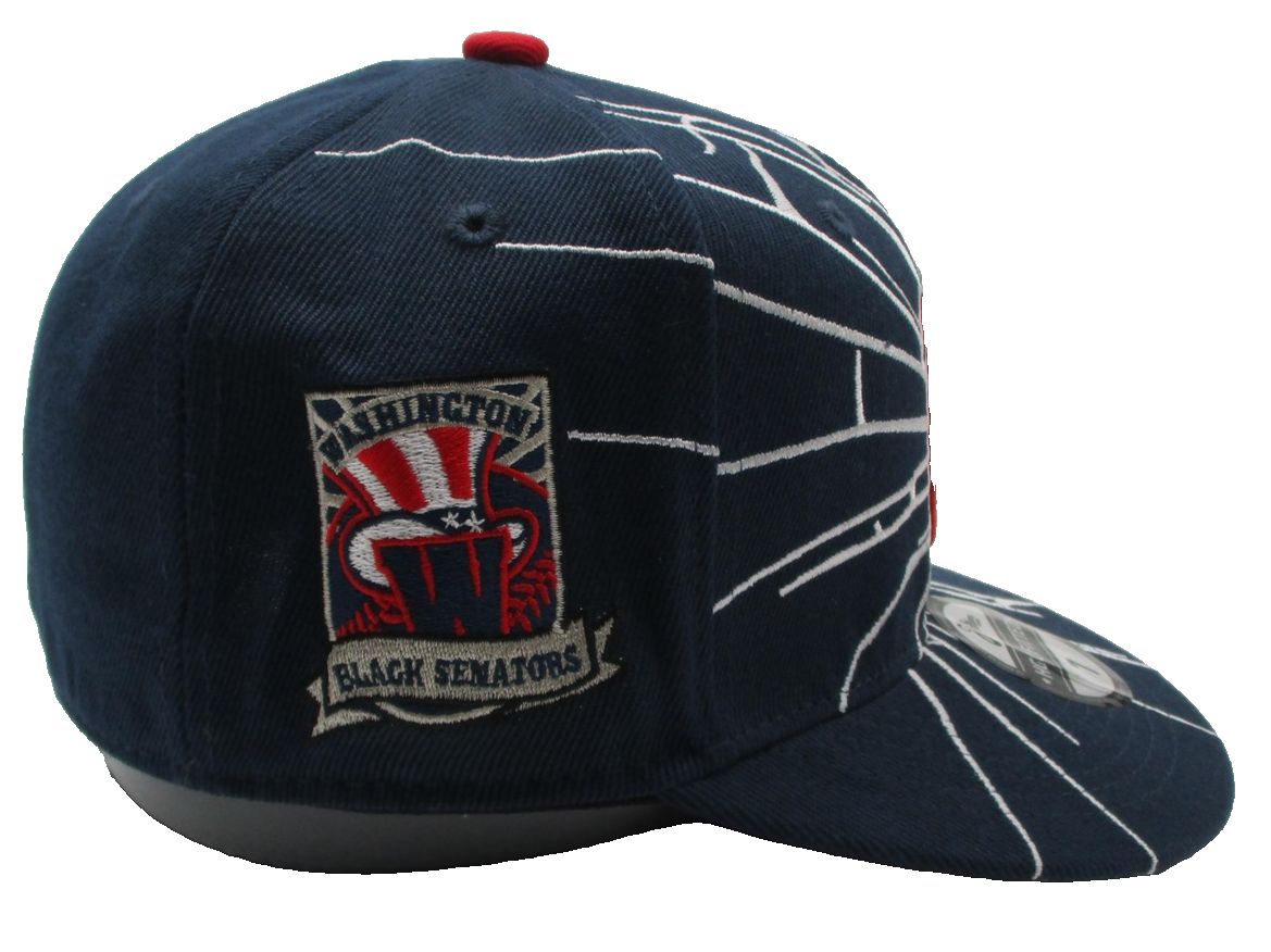 Washington Black Senators Hat Cap Fitted Mens 7 Negro Leagues Baseball TISA HGC3