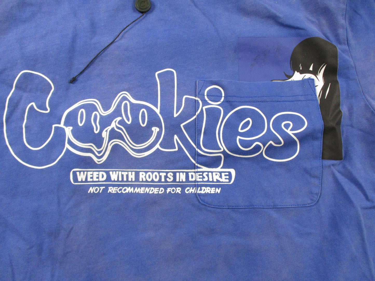 Cookies Sweatsuit Set Mens Medium Blue Weed Graphic T-Shirt Track Pants 420 16761
