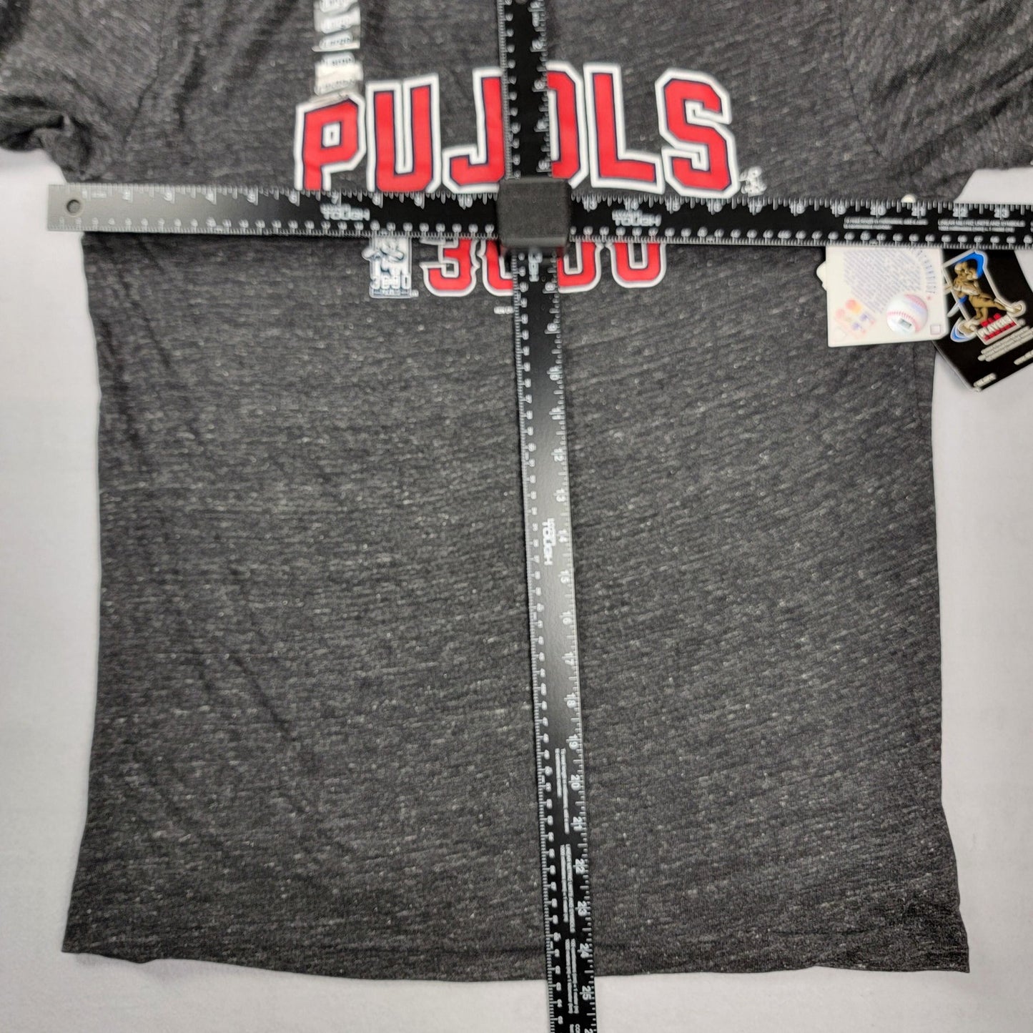 Albert Pujols 3000 Hits Shirt Mens Lg Charcoal MLB Baseball New Era Tee 1005063