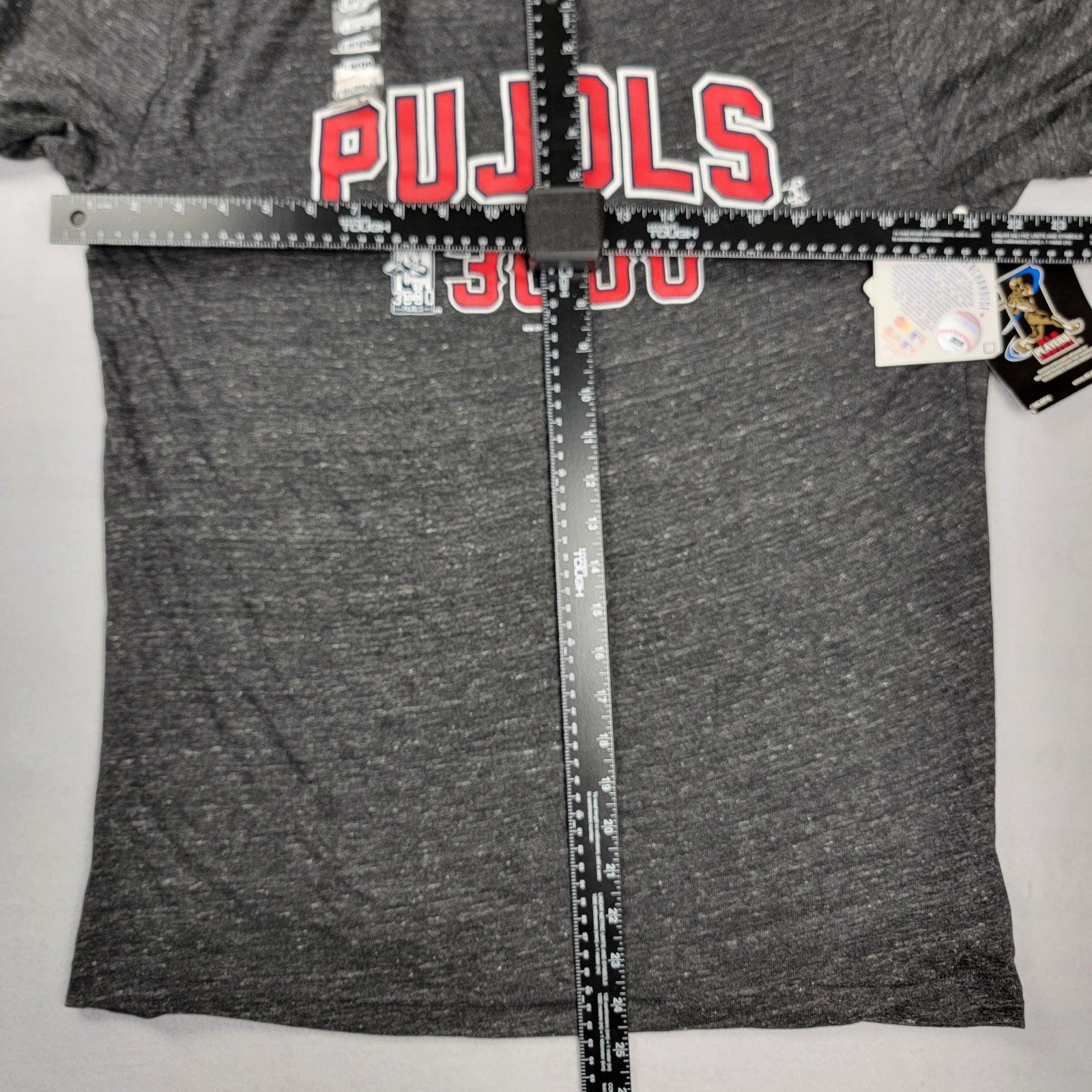 Albert Pujols 3000 Hits Shirt Mens Lg Charcoal MLB Baseball New Era Tee 1005063
