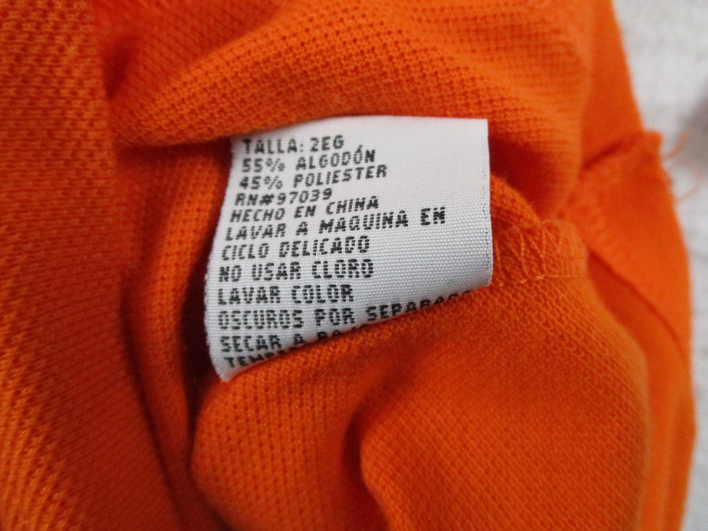Kaalu Polo Shirt Mens 2XL Orange Rebels Rule Graphic Layered Long Sleeve 17386
