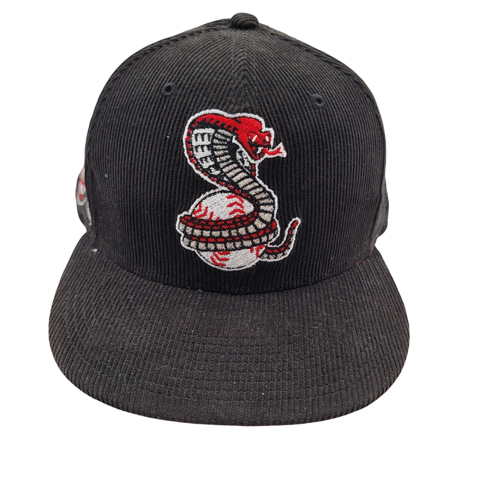 New Era 59FIFTY Kissimmee Cobras MiLB Hat Black Corduroy Fitted 7 5/8 MLB0
