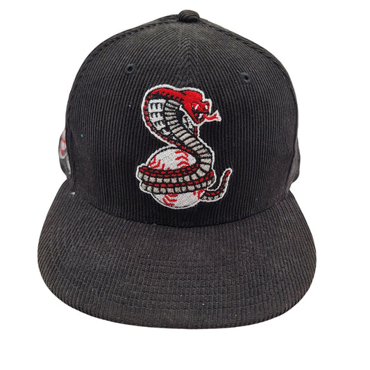 New Era 59FIFTY Kissimmee Cobras MiLB Hat Black Corduroy Fitted 7 5/8 MLB0