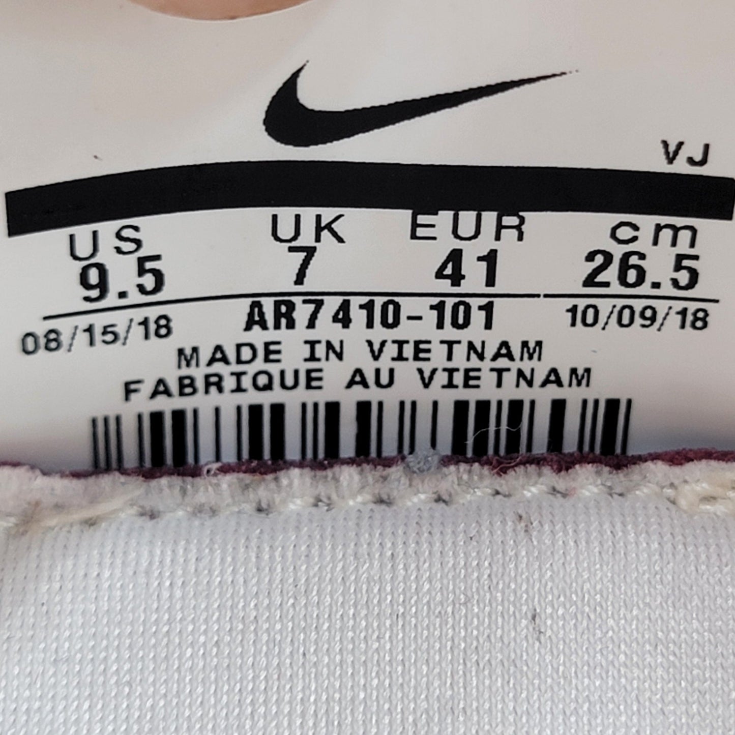 Nike Wmns Air Max Dia SE 'Pale Ivory' Sz 9.5 (252) AR74101017