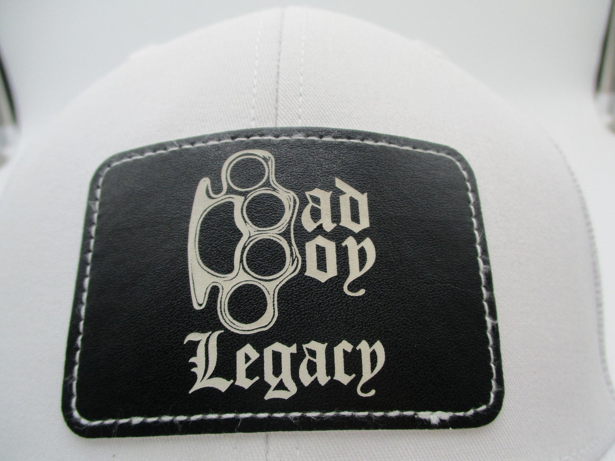 Richardson Hat Cap Snap Back Mens One Size White Mesh Trucker Bad Boy Legacy2