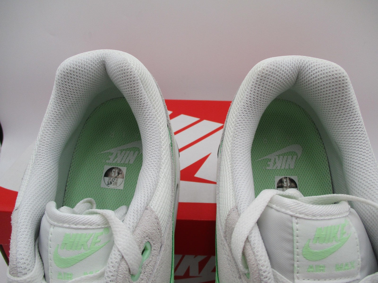 Nike Air Max 1 ESS Shoes Mens Size 15 US Summit White Vapor Green FZ58081075