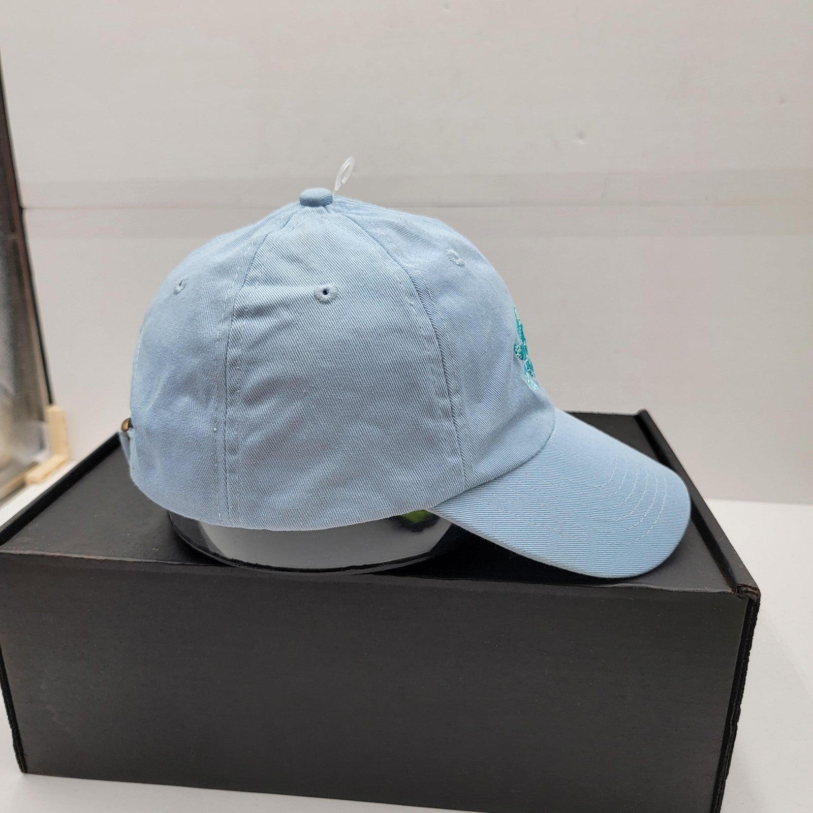 Shedd Aquarium Hat Cap Strap Back Light Blue Embroidered Save The Turtles Mens6