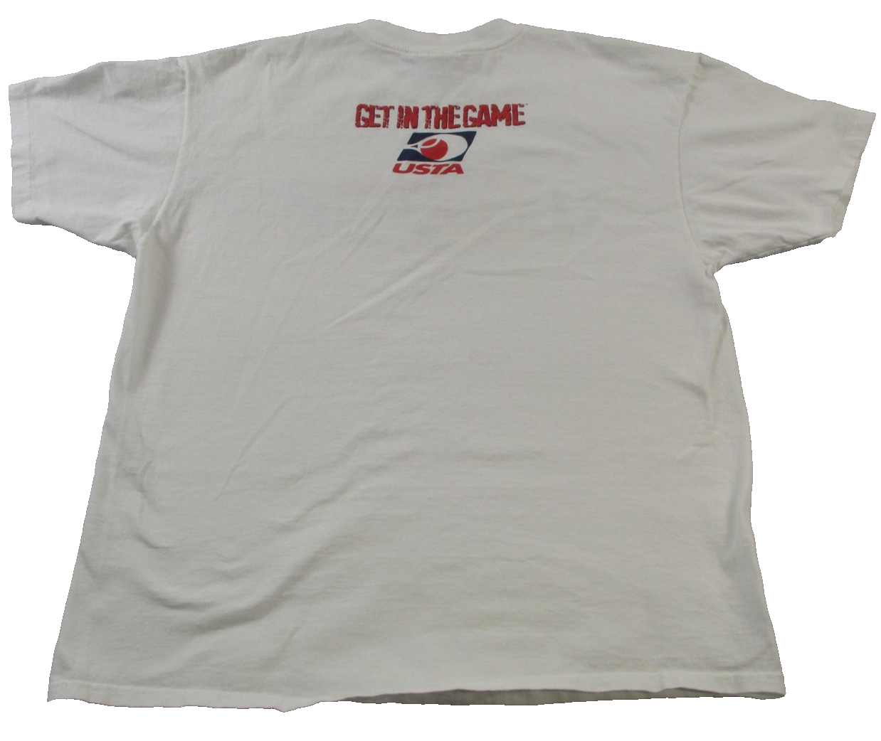 Vintage USTA 90's US Open Shirt & Hat Mens XL White Tennis Arthur Ashe Nike 14181