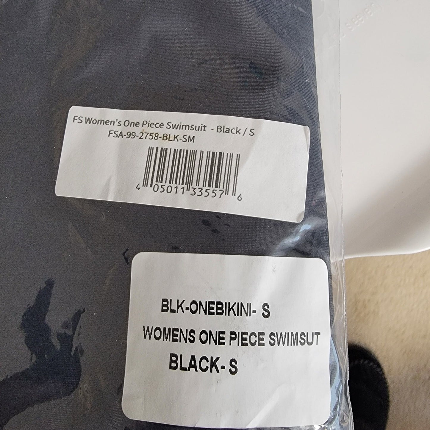 Full Send Women's One Piece Black Swimsuit  Size S