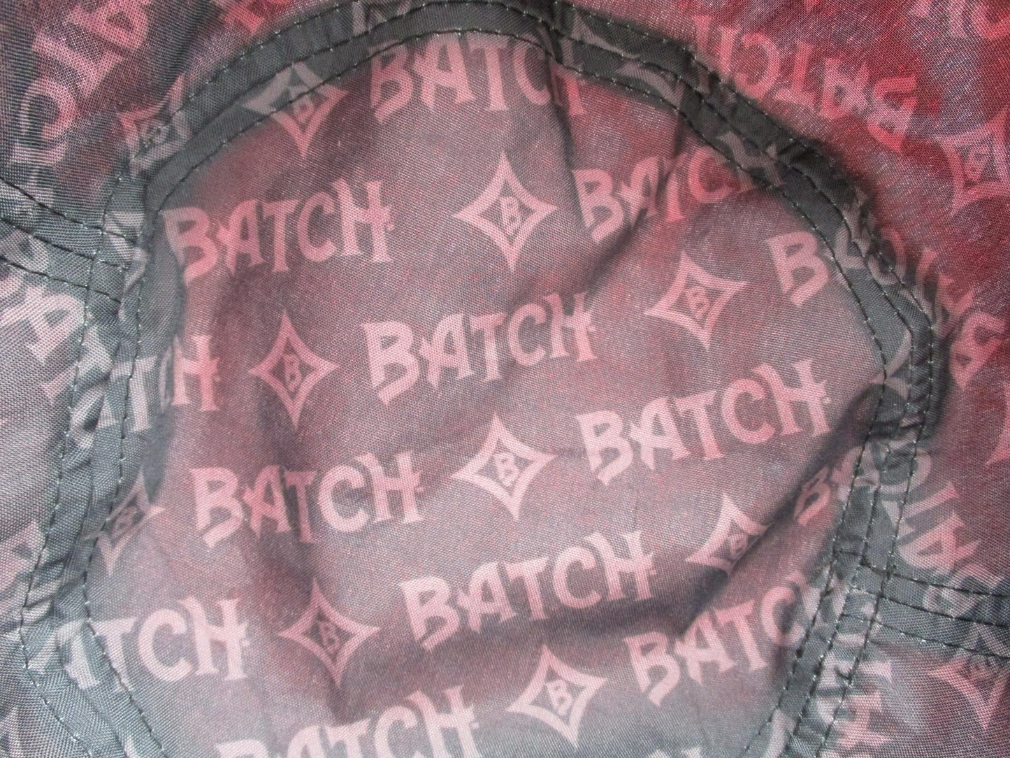 Bud & Mary's Dispensary Hat Cap Bucket Pink Geometric Embroidered Mens OSFM5