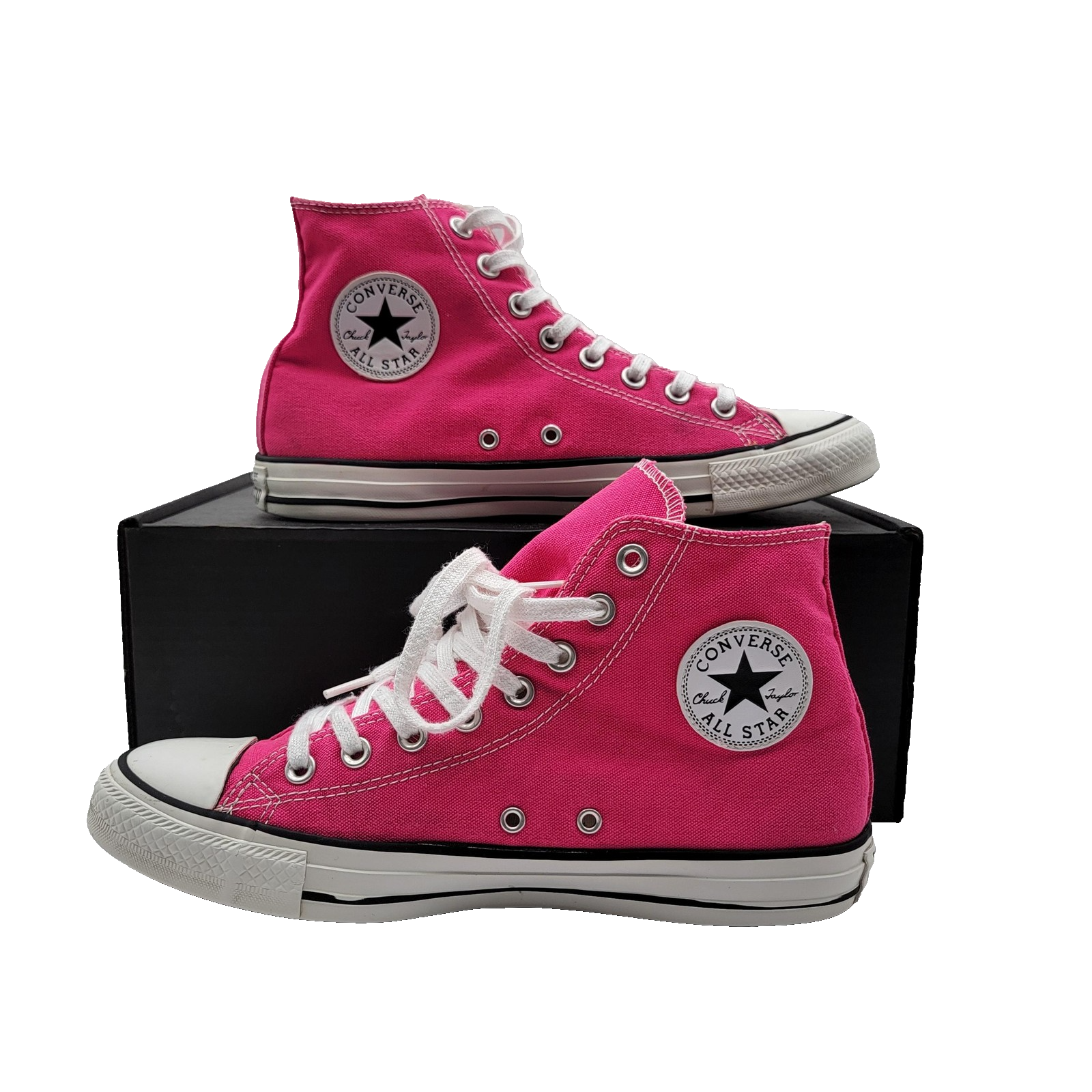 Converse Chuck Taylor All Star Shoes Mens Size 8 Pink High Top Canvas Sneaker1