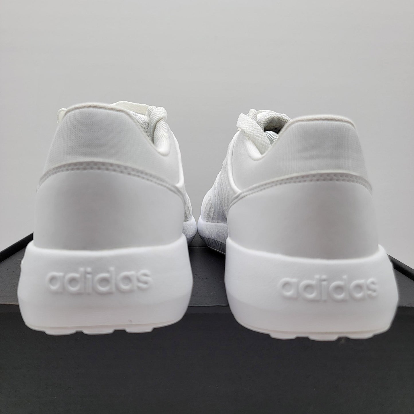 Adidas Cloudfoam Race Shoes Mens Size 10.5 White Mesh Running Sneakers B747284
