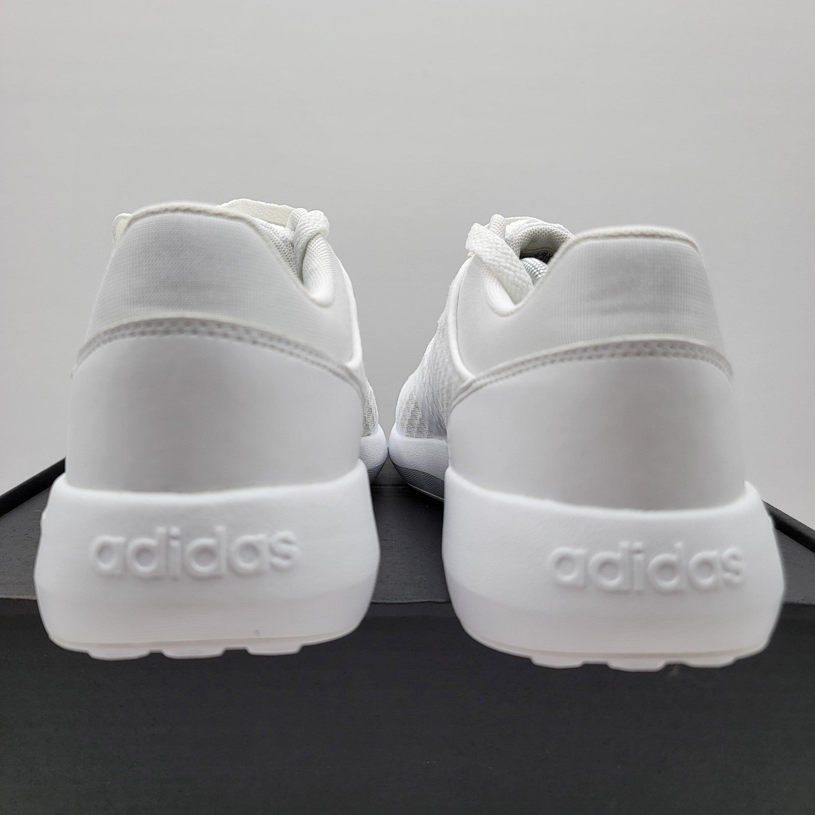 Adidas Cloudfoam Race Shoes Mens Size 10.5 White Mesh Running Sneakers B747284