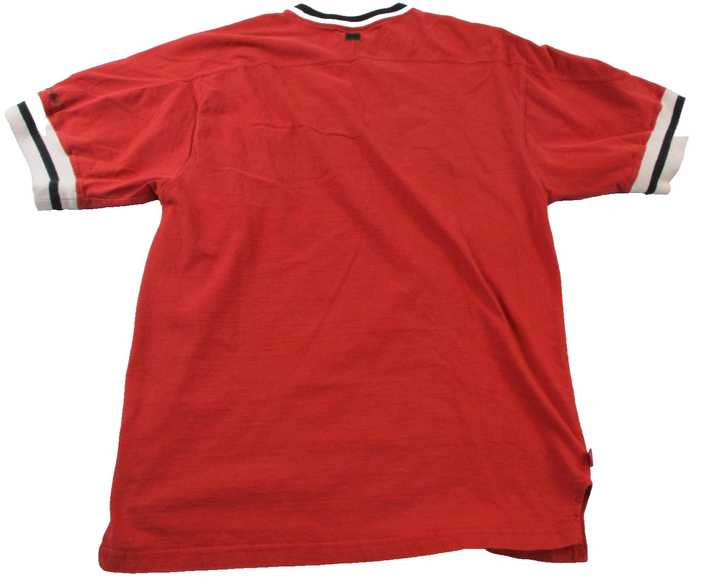 Ecko Unltd Shirt Mens Medium Red Company Chenille Logo Ringer Streetwear Tee1