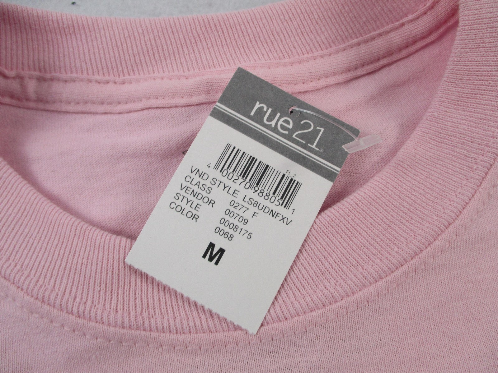 Rue21 Shirt Teens Medium Pink White Men Can't Jump Long Sleeve 134713484