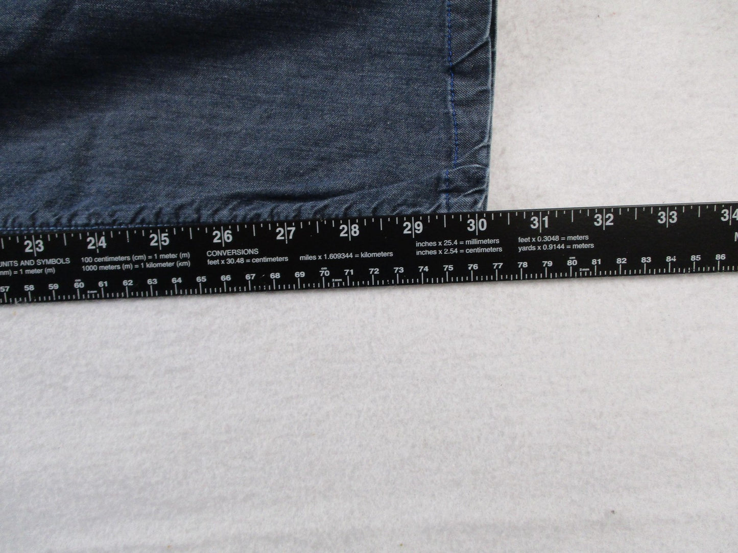 Hugo Boss Jeans Mens 38x30 Blue Maine1 Rinse Stretch Straight Leg Denim 143410