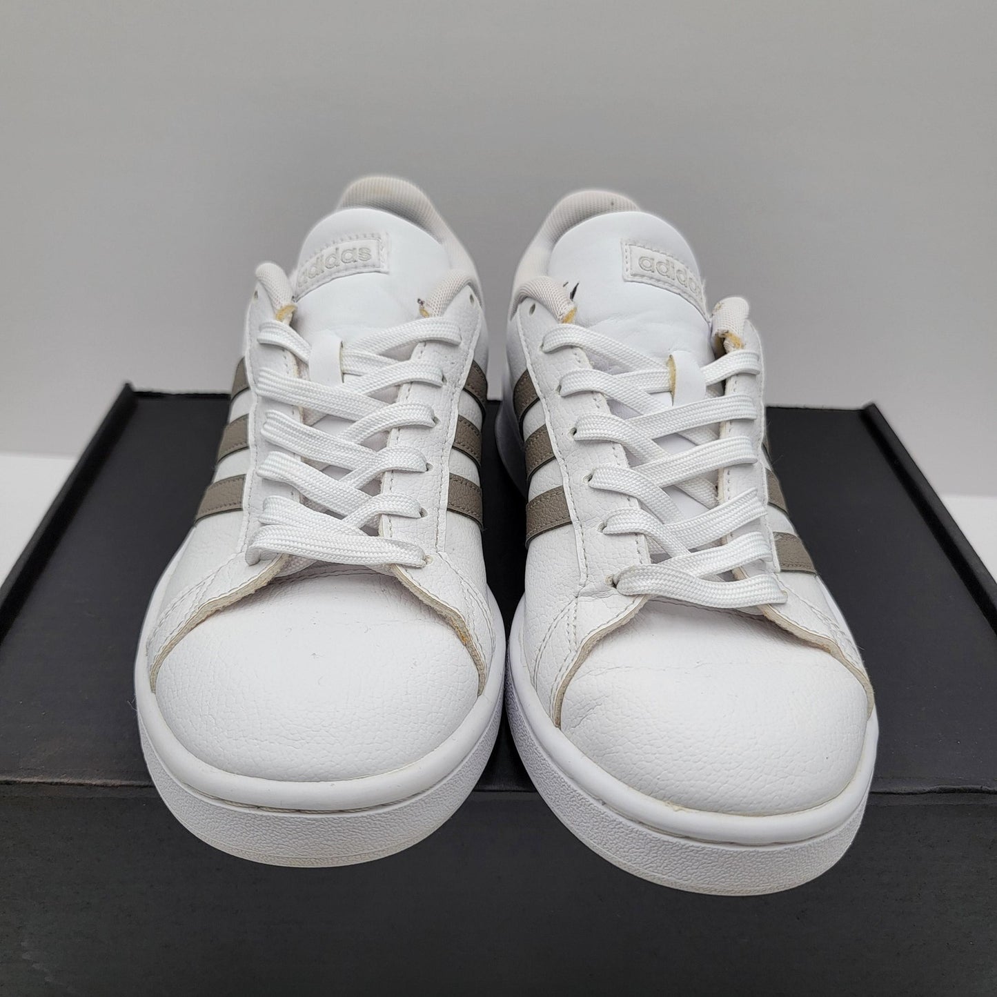 Wmns Adidas Grand Court Shoes Size 8 Cloudfoam Comfort F36485 Sneakers