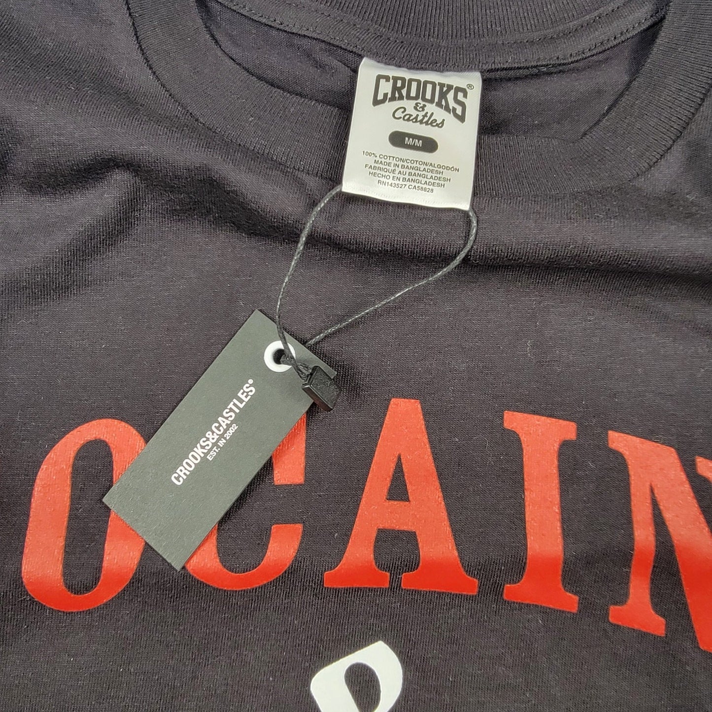 Crooks & Castles Bundle 2pc M NWT Cocaine & Caviar Tee Crooks 13 LS 7247