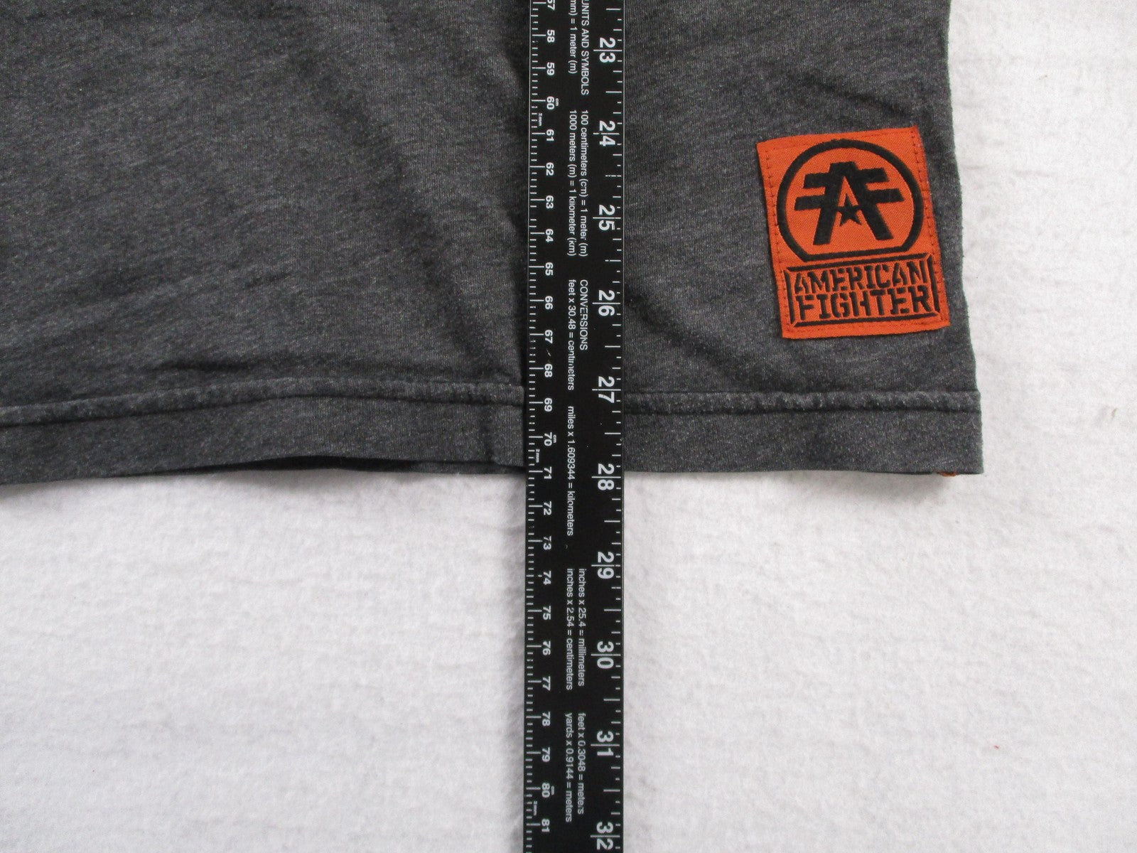 American Fighter Shirt Mens Medium Gray Premium Brand Eagle MMA Graphic Tee5