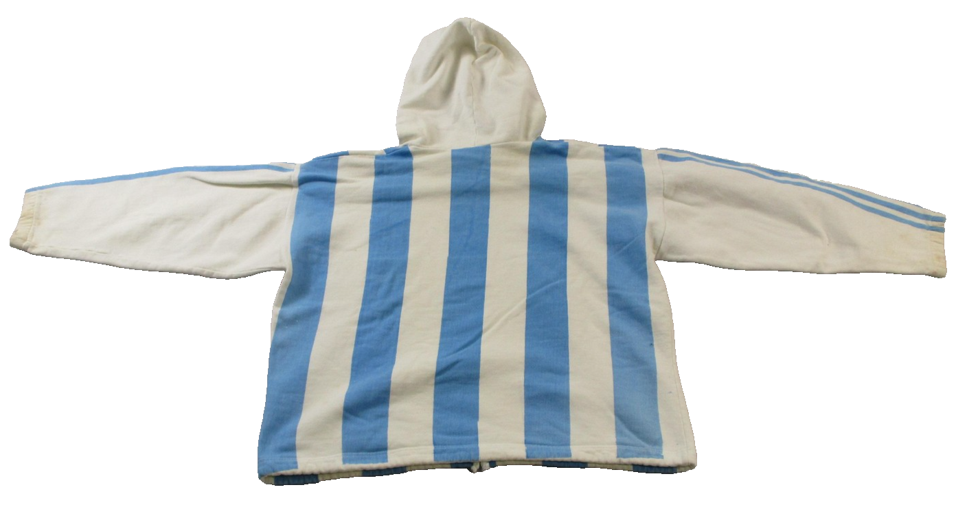 Vintage Argentina Hoodie Mens Medium Blue Stripe Mar Del Plata 95 Panamericanos1
