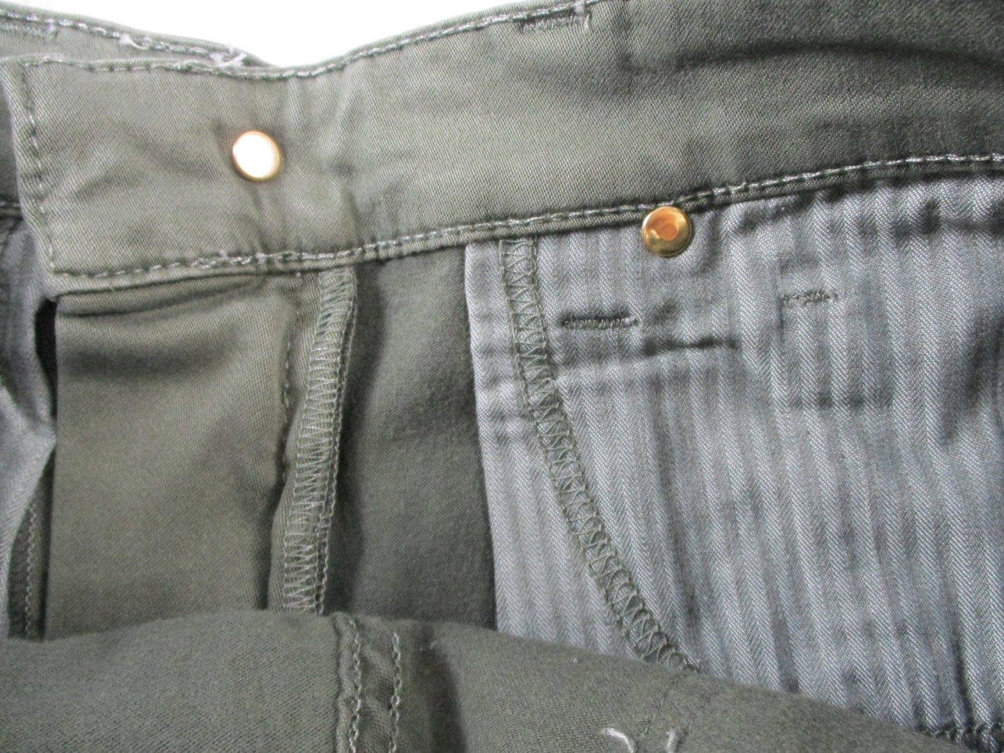 Fidelity Denim Jeans Mens 32x32 Green Slim Straight Stretch Denim Pants