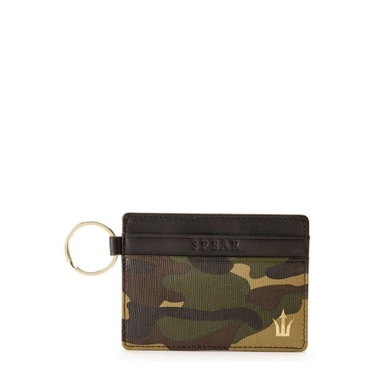 Spear Consul Camouflage Card Holder with Gold Ring1