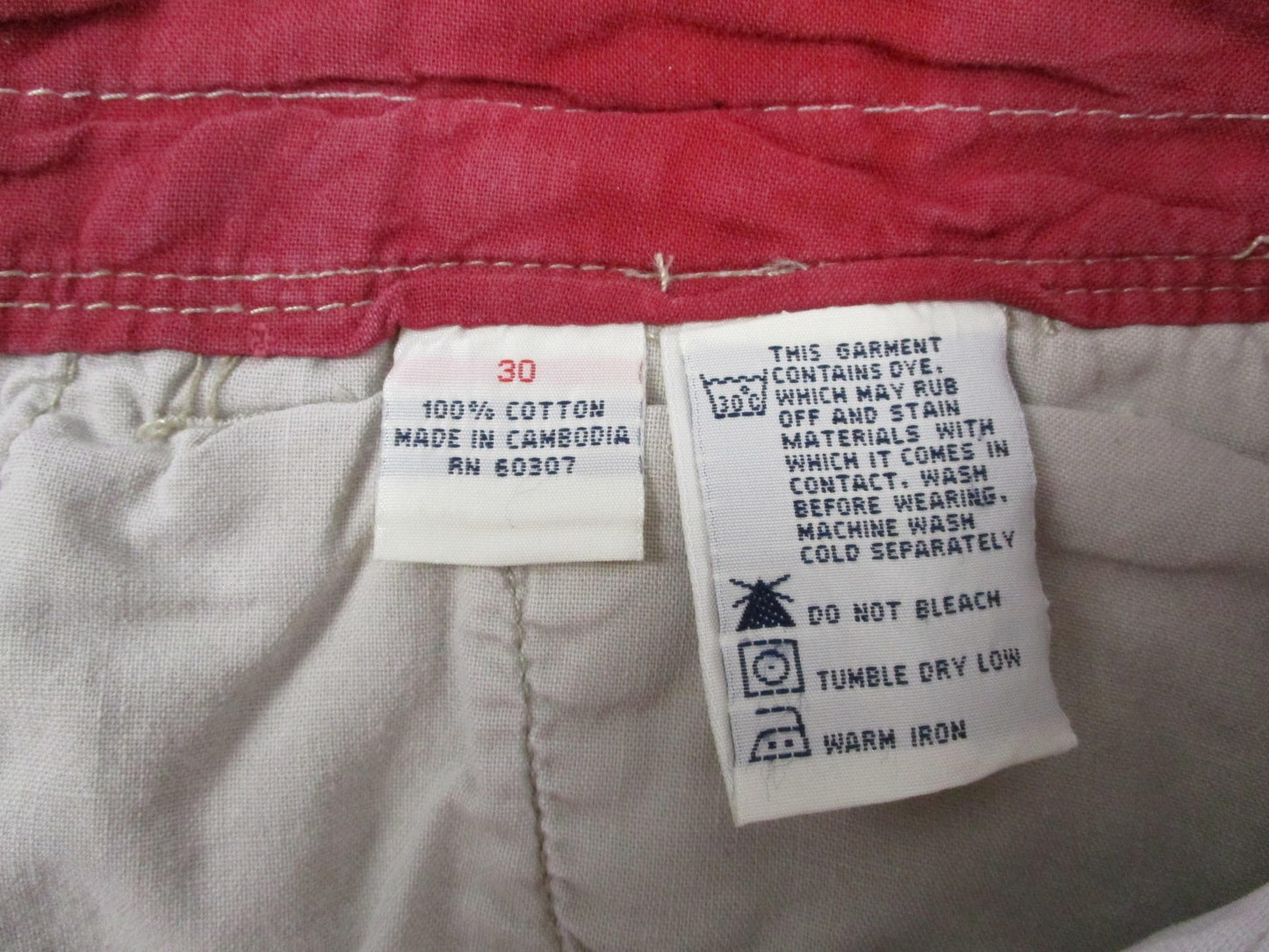 Unionbay Cargo Shorts Mens 30 White 11 Inseam Palm Tree Tropical Cotton Canvas5