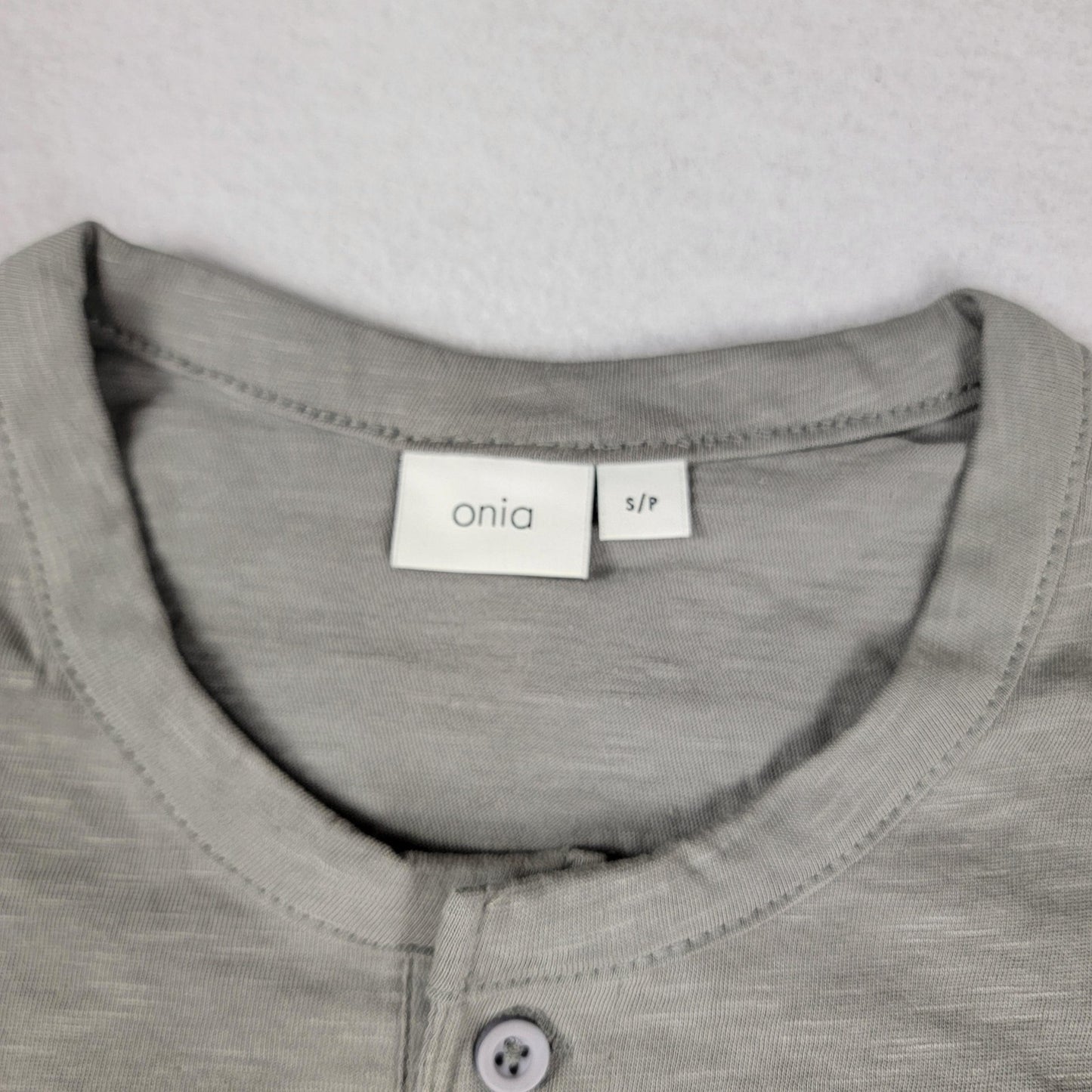Onia & Optima 2 Shirts Mens Small Gray and Blue Casual