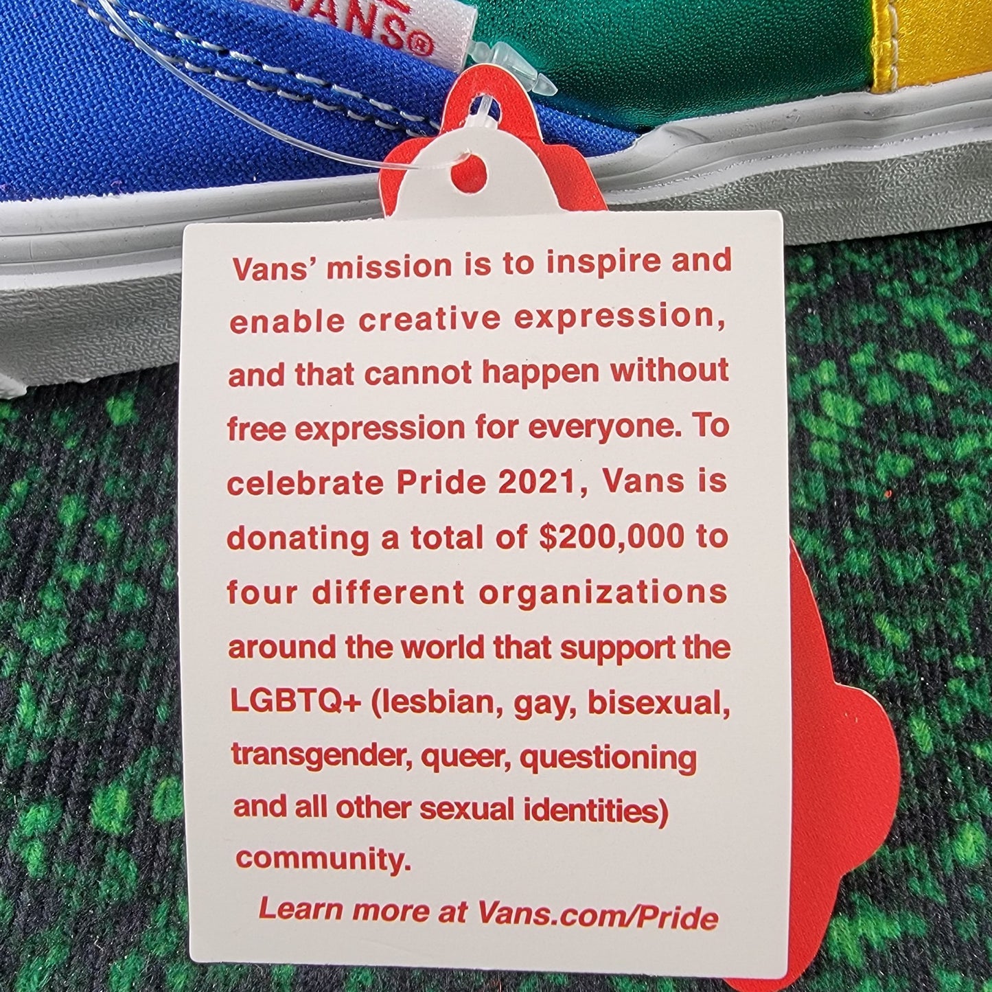 VANS Classic SlipOn Pride (Patchwork) Men Size 7 | Women Size 8.5 VN0A33TB44B111