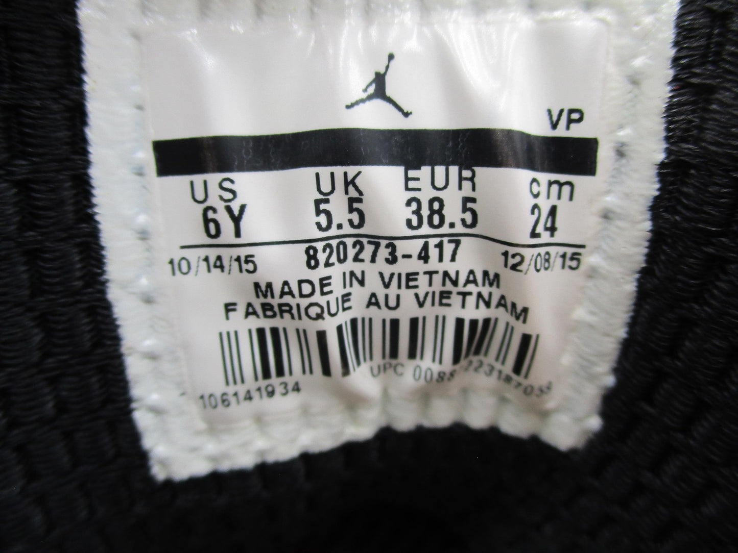Jordan Jumpman Team 1 Shoes Youth 6Y White Navy Basketball Sneakers 820273-41716