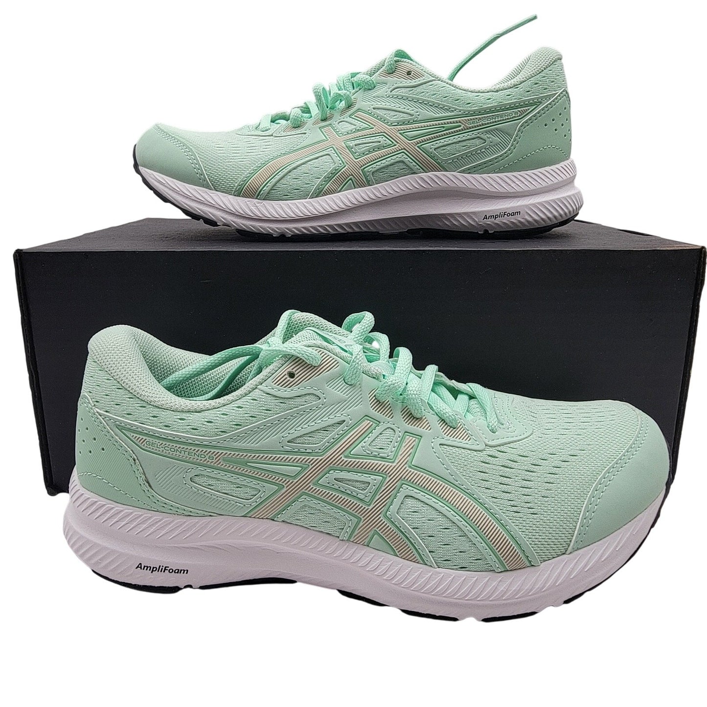 Asics Gel Contend 8 Wide Mint Tint Champagne  Size 7.5 Wide0