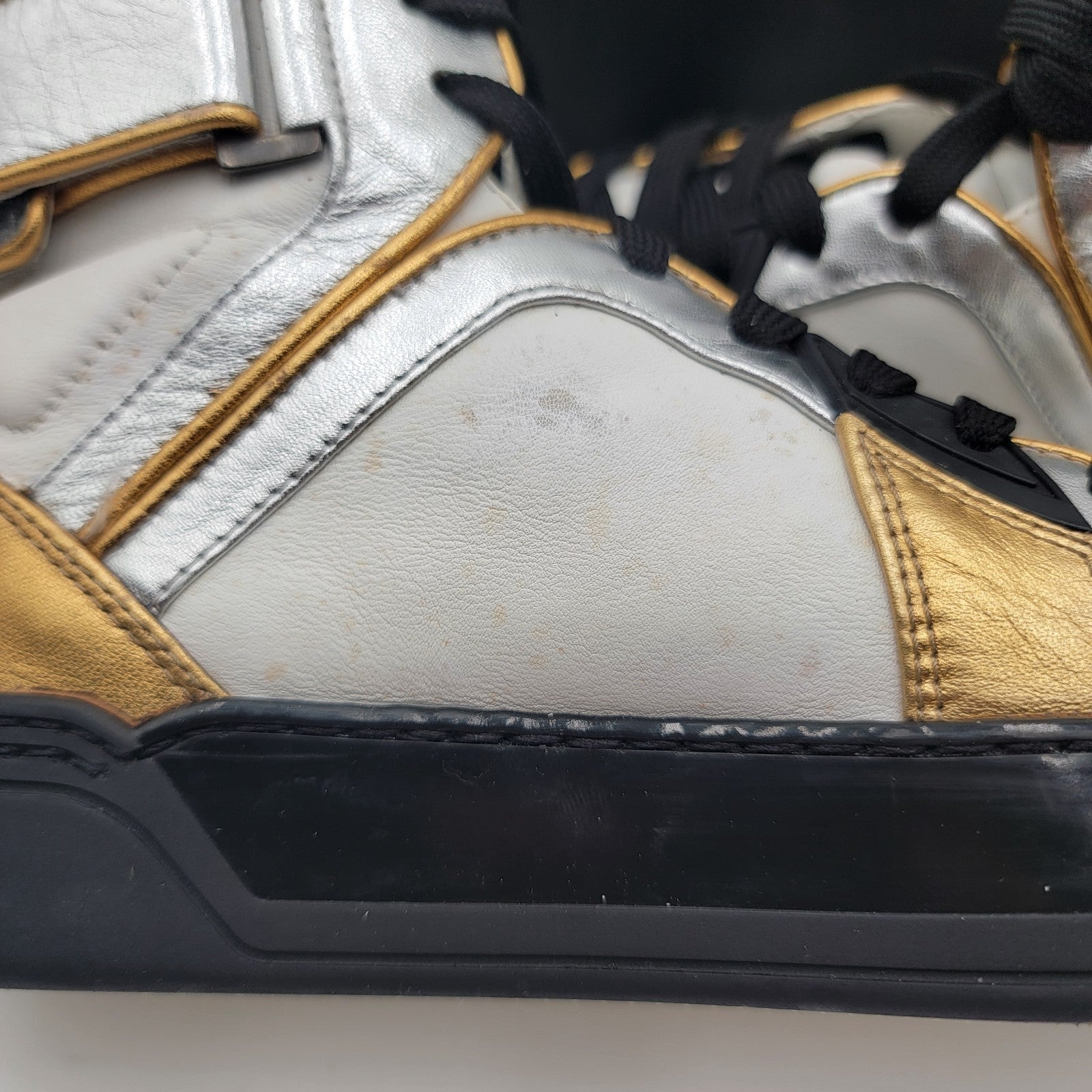 Gucci (388015) Interlocked GG Tri colored High Top Sneakers. Euro35/U.S5W 3732