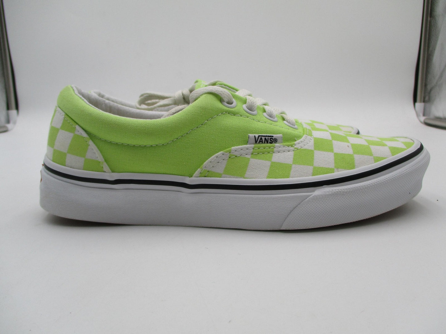 Vans Era Shoes Mens Size 5 Green White Checkerboard Low Top Skate Sneakers5