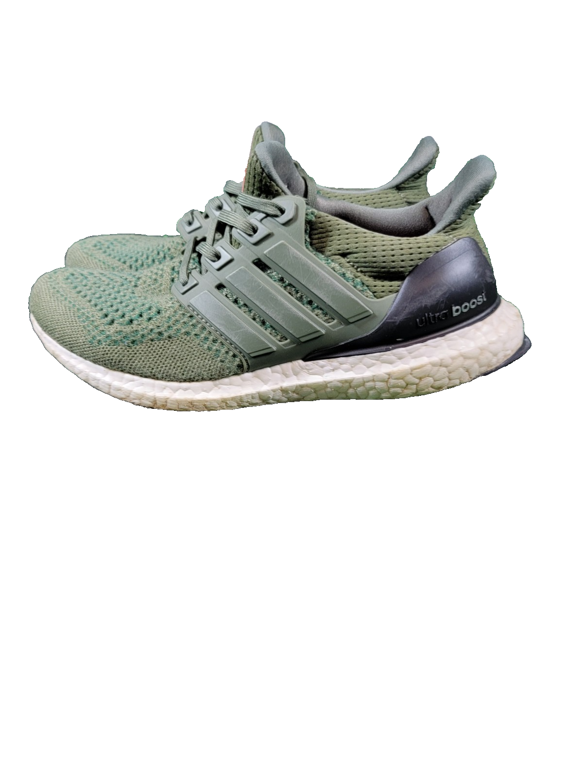 Adidas Ultraboost Olive Green Mens Size 7 Running Shoes Preowned Boost