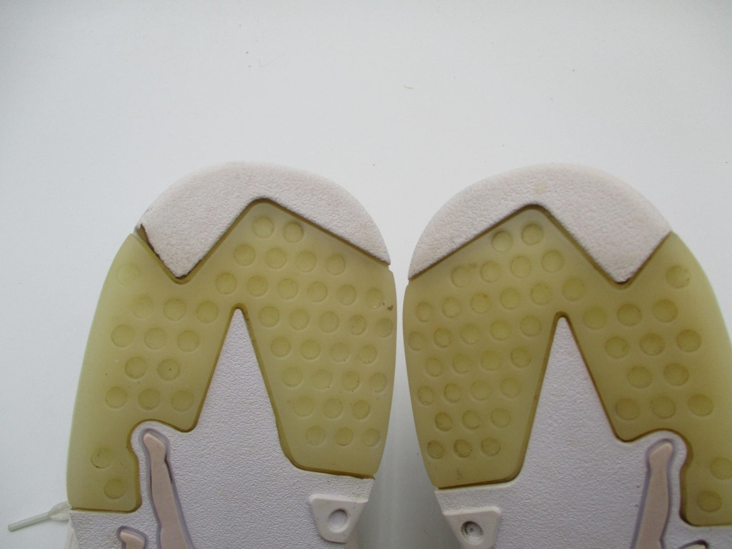 Air Jordan 6 Retro Gold Hoops Shoes Womens Size 7 White Pink Sneakers DH9696-10015