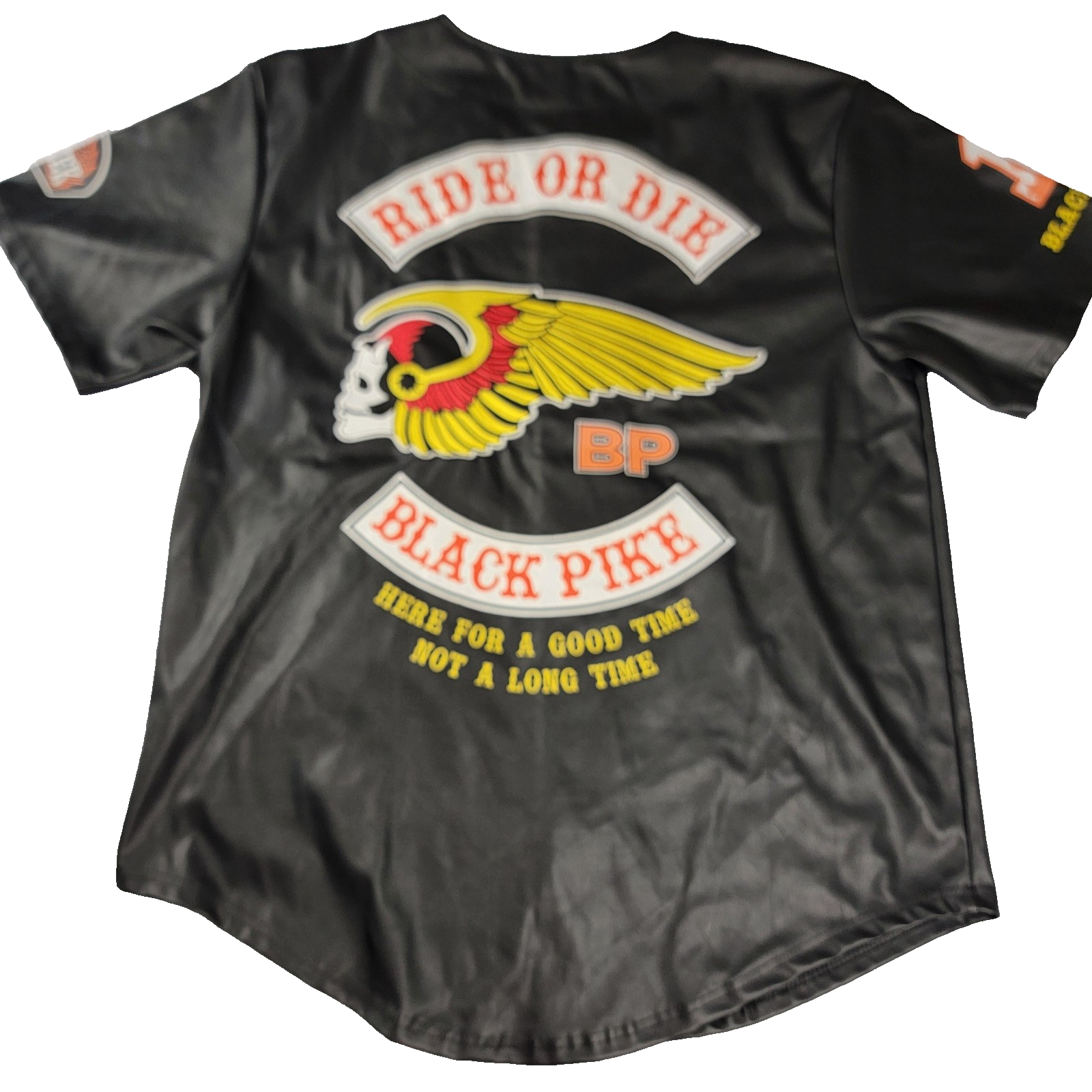 Black Pike Shirt Mens 2XL Black Ride or Die Legend Collection USA Biker