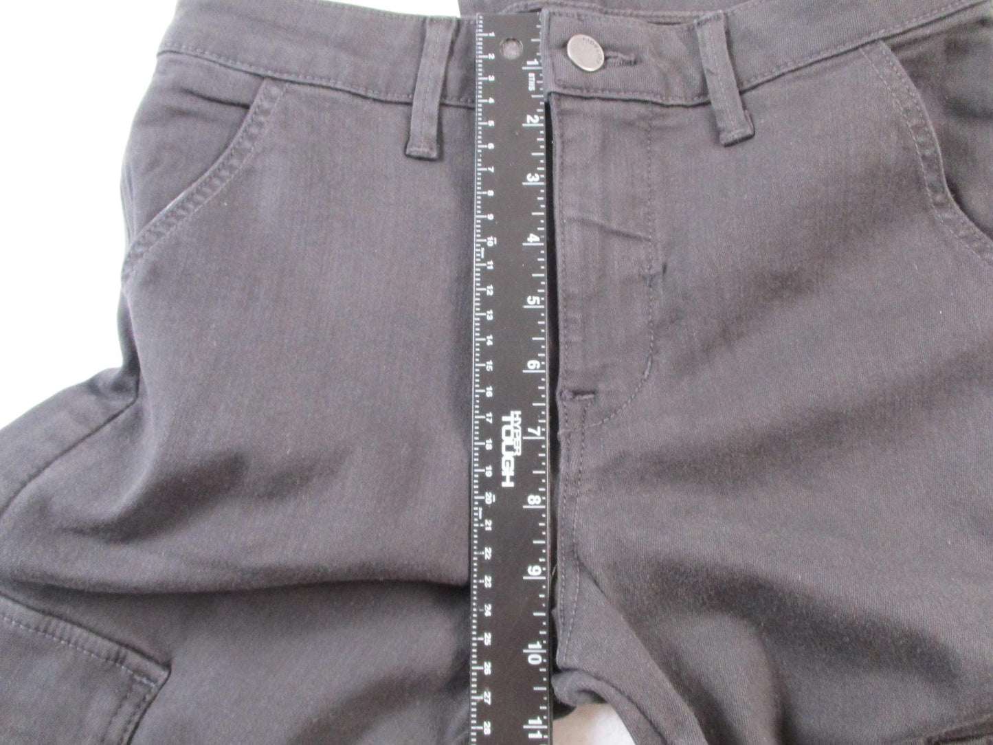 Fidelity Panther Full Cargo Jeans Womens 26 Gray Charcoal Slim Straight USA 146413