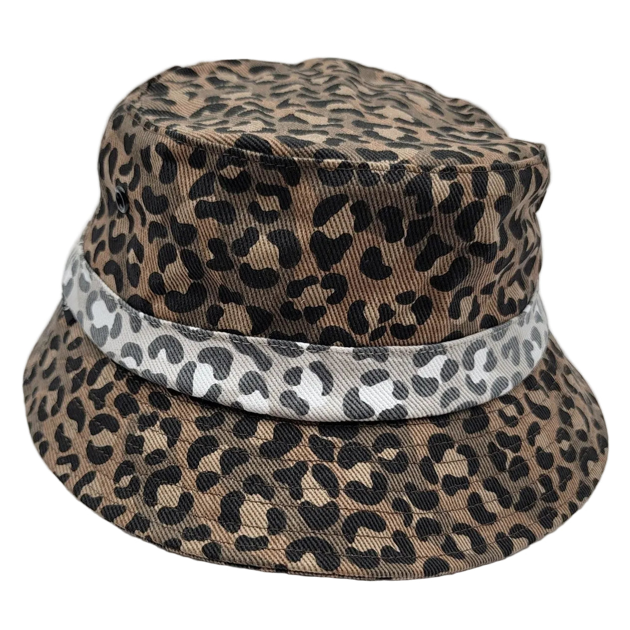 The Hideout Clothing Frosty Tropics Leopard Denim Bucket Hat Only 100 Made1