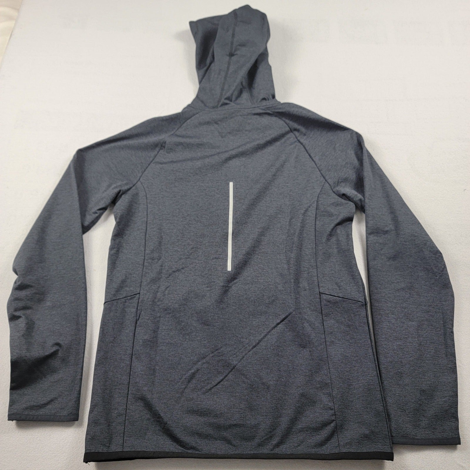 Gaiam Mens 1/4 Zip Slim Fit Hoodie Heather Gray Sz S
