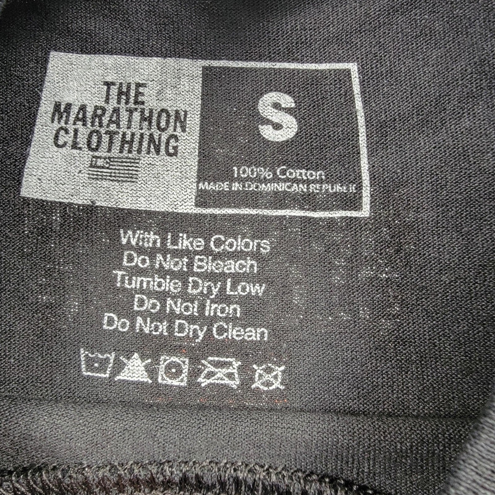 The Marathon Clothing TMC Shirt Mens Small Black Flag Graphic Tee Streetwear2