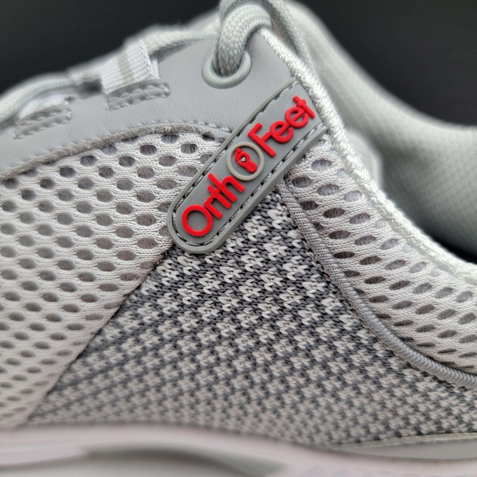 Orthofeet Shoes Men Sz 8 Wide Gray Walking Comfort Mesh Diabetic Sneakers 2E 2632