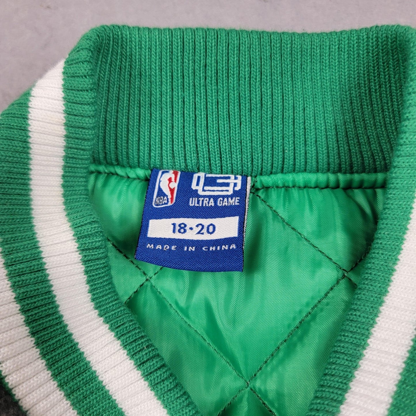 Boston Celtics Jacket Youth 1820 NBA Basketball Varsity Ultra Game
