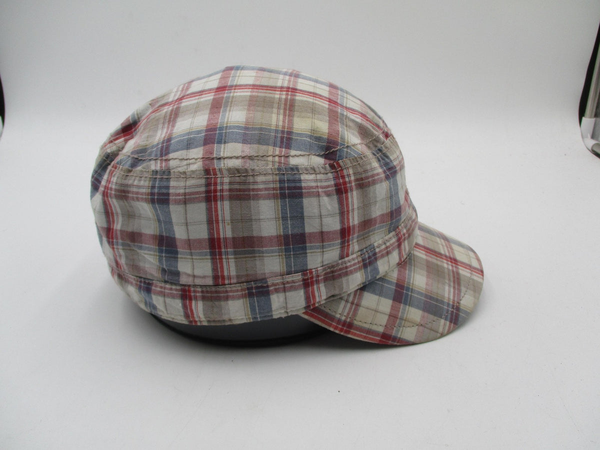 Ben Sherman Hat Cap Fitted Mens L/XL Multicolor Plaid Army Lined Lightweight6