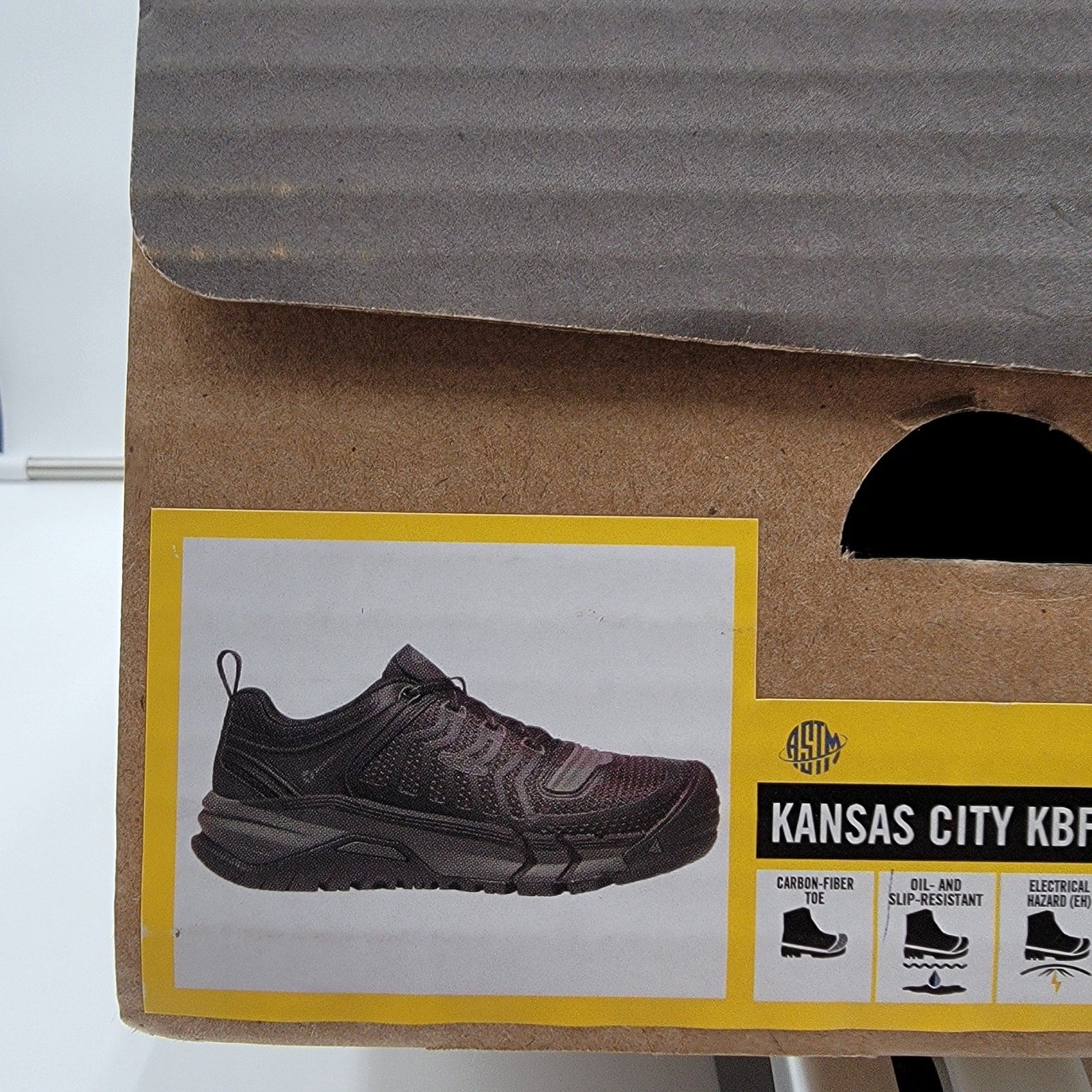 Keen Utility Kansas City KBF Men Shoes Black Comp Toe Sz 8EE9