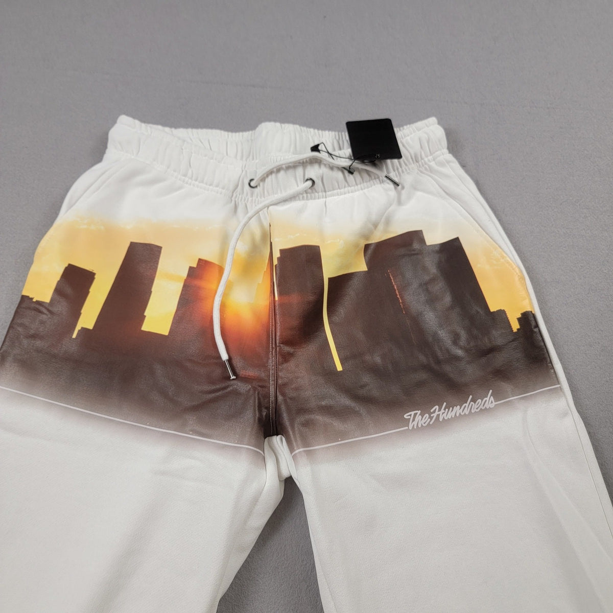 The Hundreds Downtown Sweatpants White Skyline Joggers Mens L NWT7
