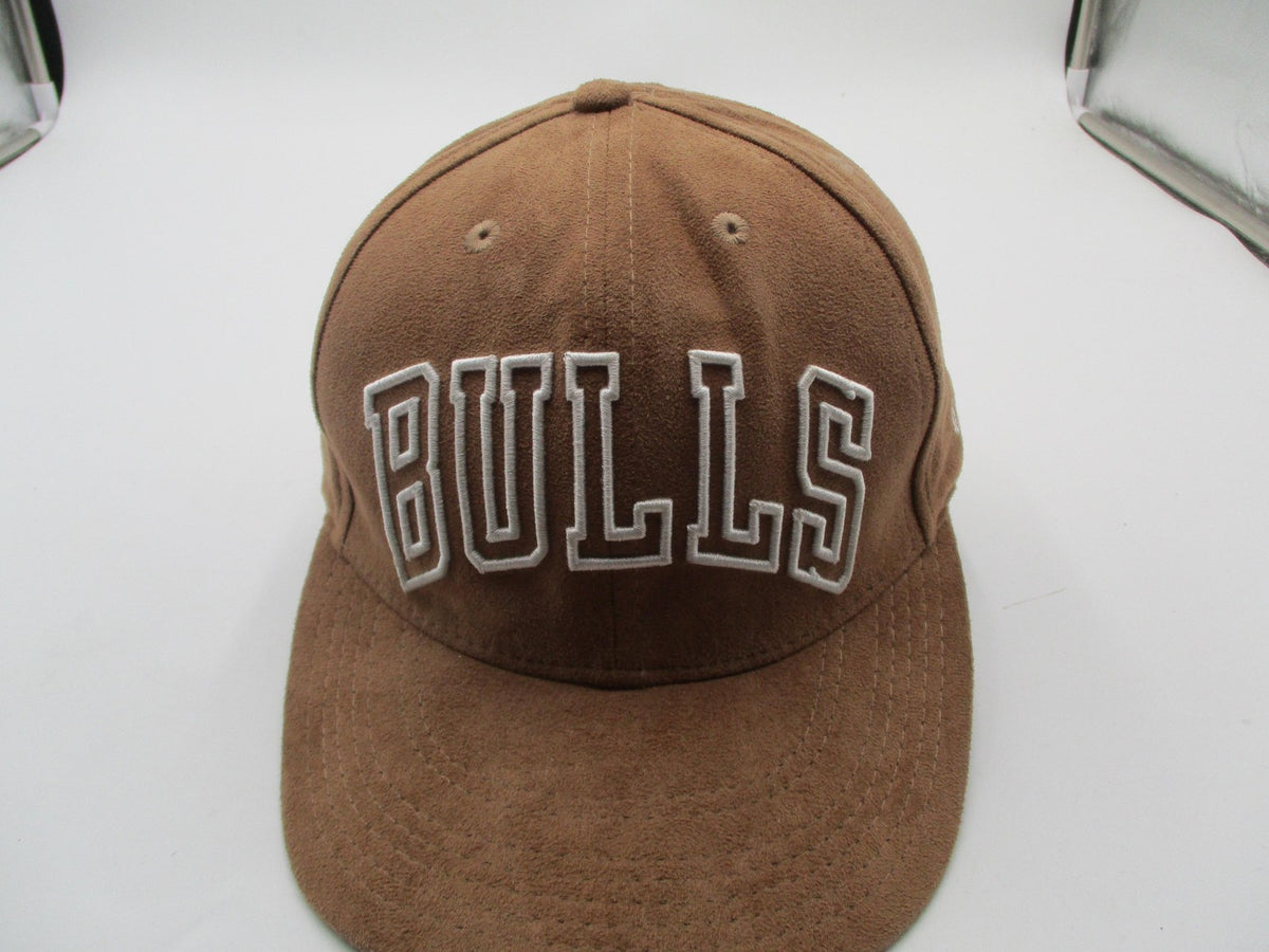 Chicago Bulls Hat Cap Snap Back One Size Brown NBA Basketball Mens Ultra Game1