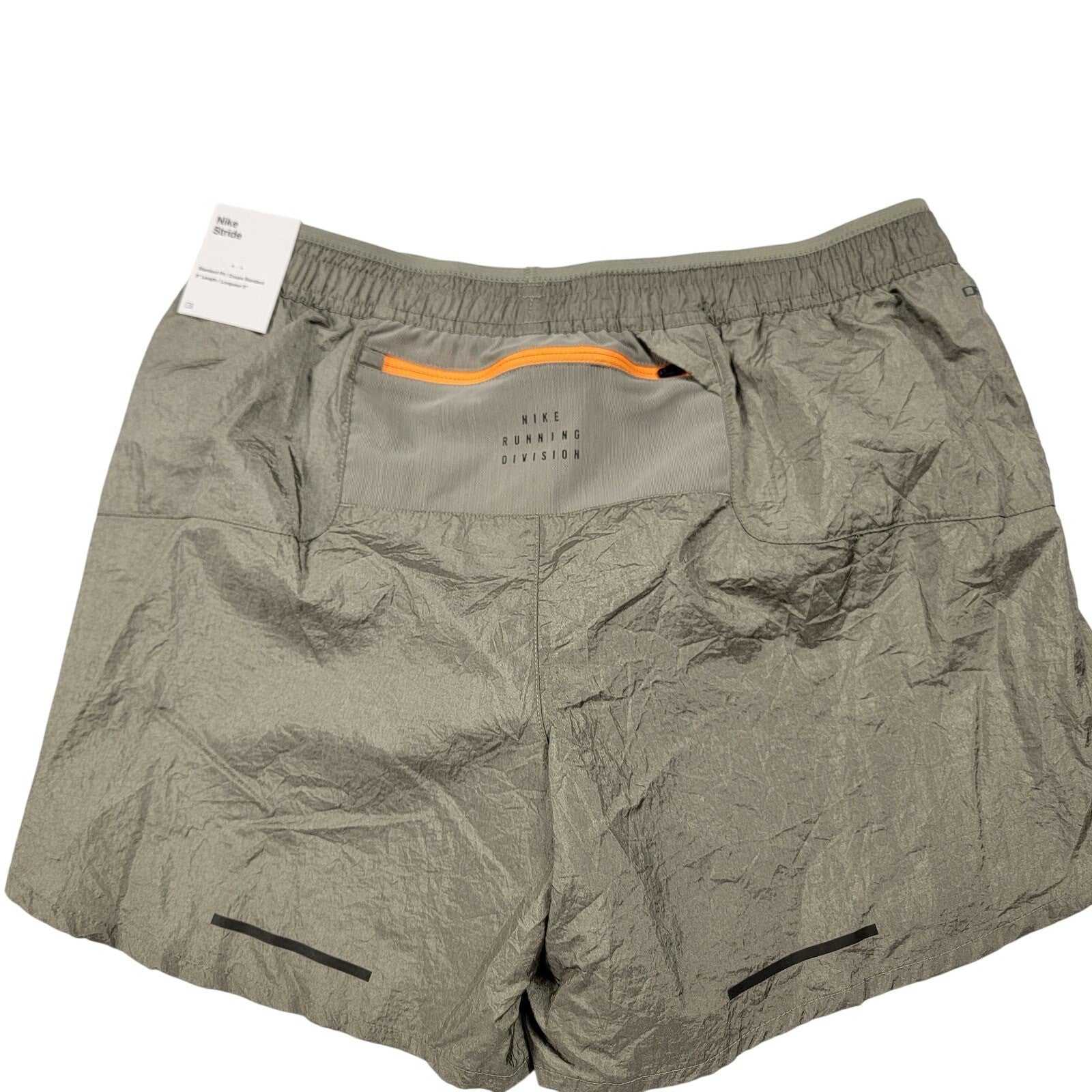 Nike Running Division Stride 5” Dri-FIT Shorts Olive Green Men’s Medium NWT1